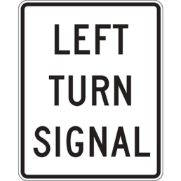 left turn signal sign