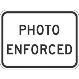 photo enforced sign