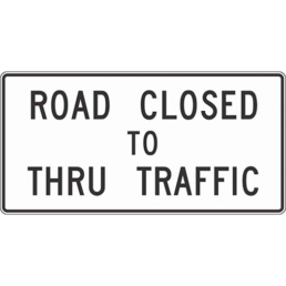 road closed to thru traffic