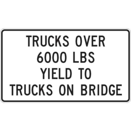 truck over lbs yield sign