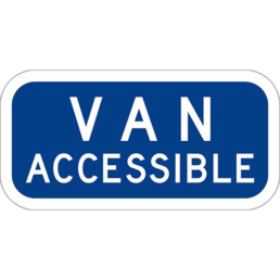 Van accessible sign