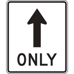 mandatory movement forward sign