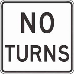 no turns