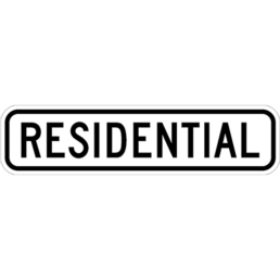 residential sign