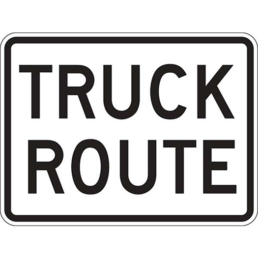 truck route sign