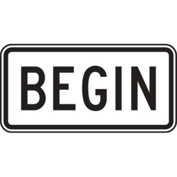 begin sign