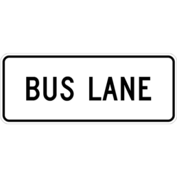 bus lane sign