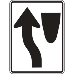 Keep left symbol sign