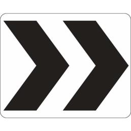 Roundabout directional sign