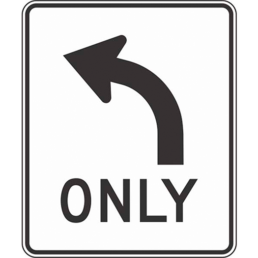 mandatory movement lc left sign