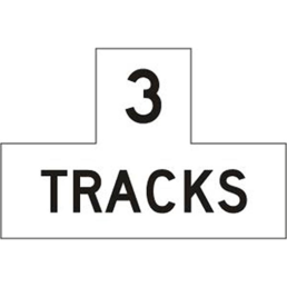 Number of tracks sign