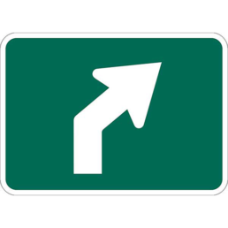 45 degree right arrow sign