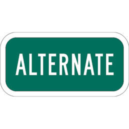 Alternate sign