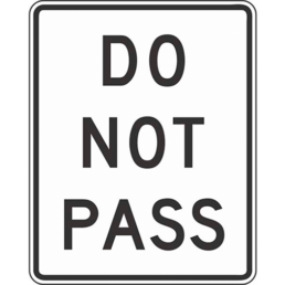 Do not pass sign