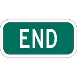 End sign