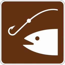 Fishing area symbol sign