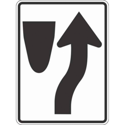 Keep right symbol sign