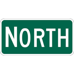 North sign
