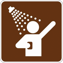 Recreation Showers symbol sign