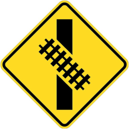 Skewed crossing symbol left