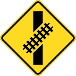 Skewed crossing symbol right