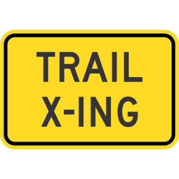 Trail x-ing sign