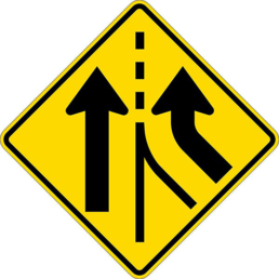 Added lane right symbol sign