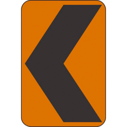 Chevron alignment symbol orange sign