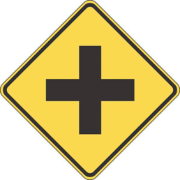 Crossroad symbol sign