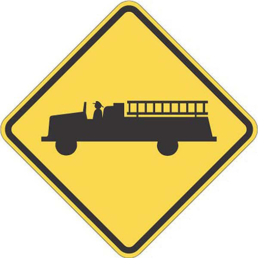 Emergency vehicle symbol sign