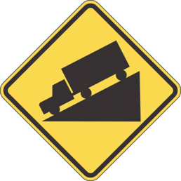 Hill symbol sign