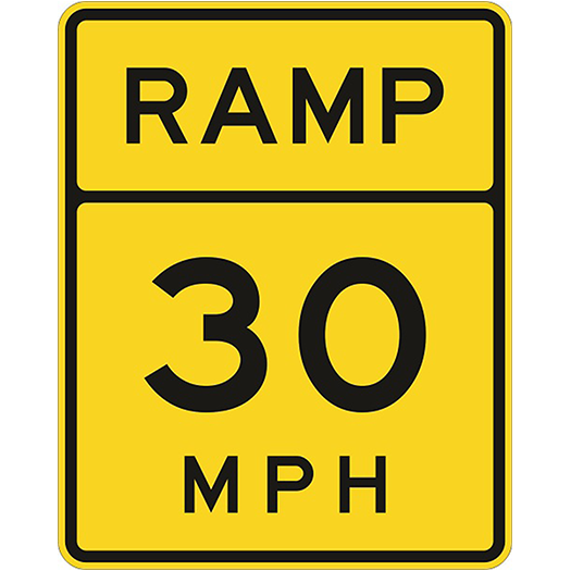 advisory-ramp-speed-mph-24x30-utah-correctional-industries