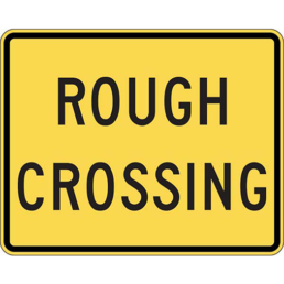 Rough Crossing sign