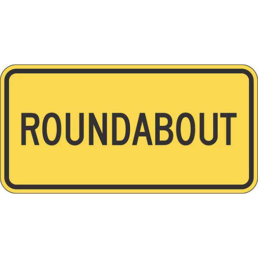 Roundabout sign