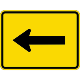 Turn arrow sign