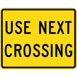 Use next crossing sign