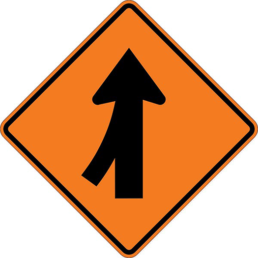 Merge left symbol sign