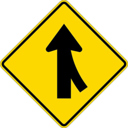 Merge right symbol sign