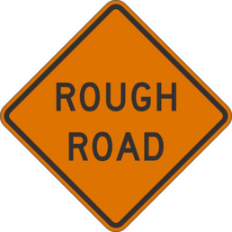 Rough Road sign
