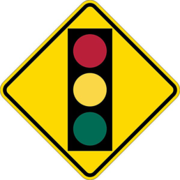 Signal ahead symbol sign