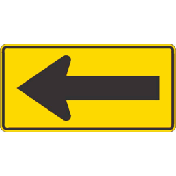 Single arrow sign