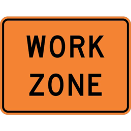 Work zone sign