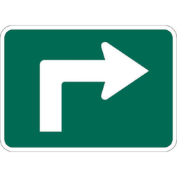 Advance turn arrow right sign
