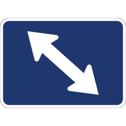 Directional double up left arrow sign