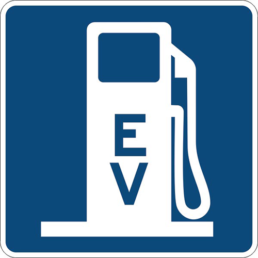Electric Vehicle symbol sign