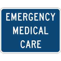 Emergency Medical Care sign