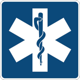 Emergency medical svc symbol sign