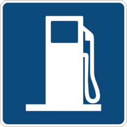 Gas symbol sign