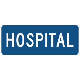 Hospital sign