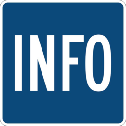 Info sign